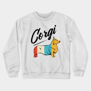 Welsh Corgi - Retro Style Vintage Corgi Crewneck Sweatshirt